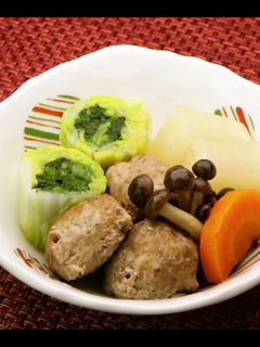 いわしのつみれと野菜の煮物盛り合わせ-レシピのメイン写真