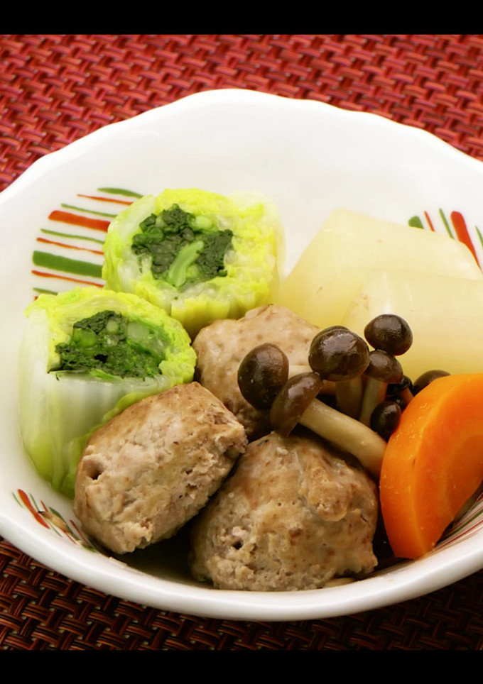 いわしのつみれと野菜の煮物盛り合わせ-レシピのメイン写真