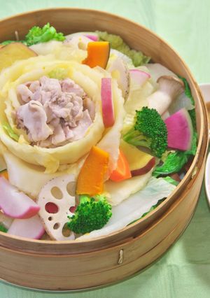 彩り鮮やか「豚肉&たっぷり野菜蒸し」-レシピのメイン写真