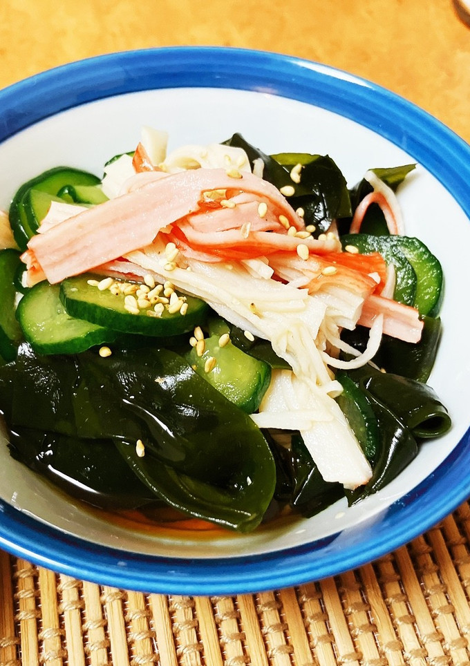 胡瓜とワカメの酢の物-レシピのメイン写真