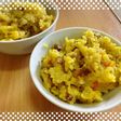 白菜とベーコンの梔子入り炊き込みご飯