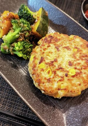 気分上々♡コーン入りチキンバーグ-レシピのメイン写真