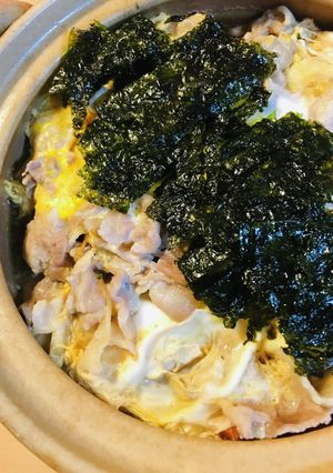 鍋の素MIX●豚こまぎれ肉の豚玉うどん鍋-レシピのメイン写真