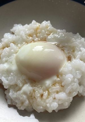 オガタ家モーニング　温泉卵ご飯-レシピのメイン写真