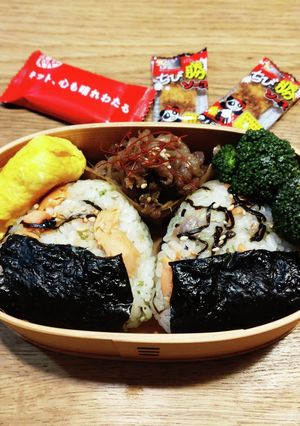 高１！男子弁当！鮭バター醤油塩昆布115-レシピのメイン写真