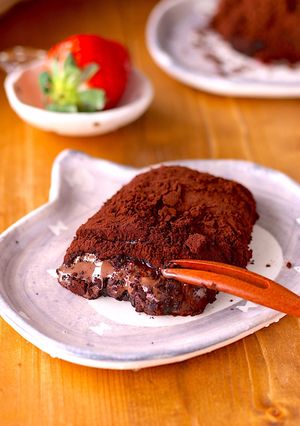 材料3つ♪レンチン40秒！チョコ大福-レシピのメイン写真