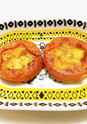 型抜き後の人参たまチー詰め焼き-レシピのメイン写真