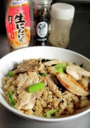 小松菜チキンペッパーライス-レシピのメイン写真