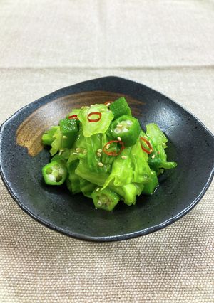 【本返しつゆ】キャベツとオクラの浅漬け-レシピのメイン写真