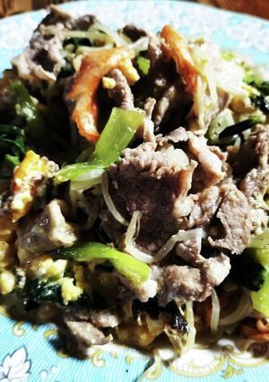 豚肉小松菜の有り合わせ炒め！厨房ばあばぁ-レシピのメイン写真