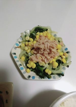 ほうれん草と玉ねぎのサラダ-レシピのメイン写真