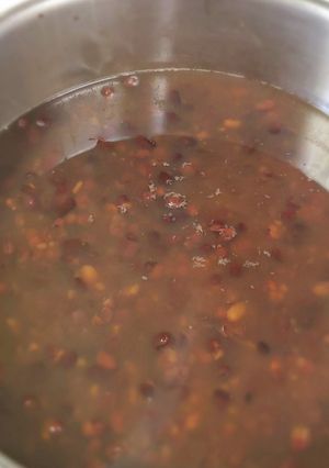 小豆のぜんざい(圧力鍋　甘さ控えめ)-レシピのメイン写真
