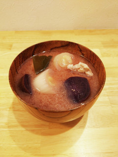 ねっとりホクホク紫芋の味噌汁-レシピのメイン写真