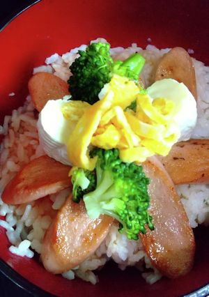 カマンベールソーセージ丼-レシピのメイン写真