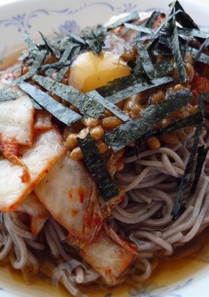納豆キムチ蕎麦-レシピのメイン写真