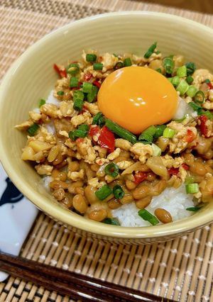 スタミナUP✨納豆そぼろ丼-レシピのメイン写真