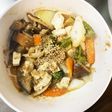 肉無豆腐簡単コク旨ウスター照り味野菜炒め