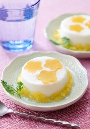 レンジで簡単！オレンジミルク寒天-レシピのメイン写真