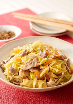 キャベツと豚肉のみそ炒め　山椒風味-レシピのメイン写真