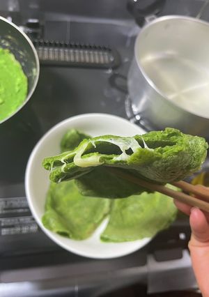 ほうれん草チーズクレープ＃米粉-レシピのメイン写真