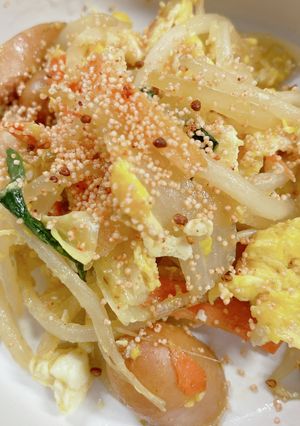 市販の炒め用野菜と明太子の炒め物♡簡単！-レシピのメイン写真