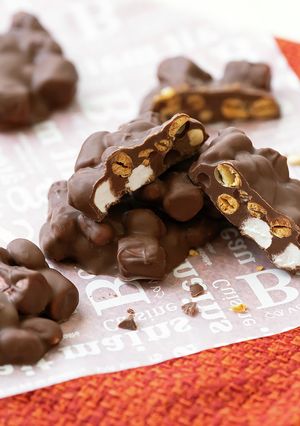 簡単!煎り大豆でクランチチョコ♪-レシピのメイン写真
