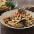 かぶ蓮根さば缶のオイスターにんにく炒め