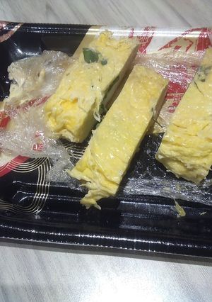 レンチンでお手軽玉子焼きV2砂糖九条ネギ-レシピのメイン写真