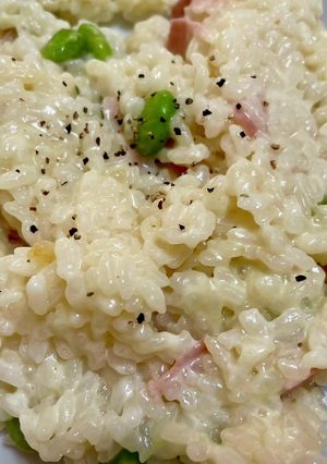 レンジで簡単♪枝豆チーズリゾット-レシピのメイン写真