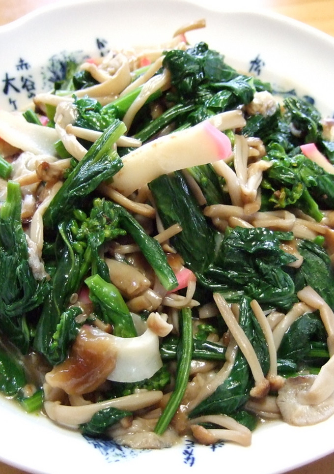 えのきとほうれん草の麺つゆ炒め-レシピのメイン写真