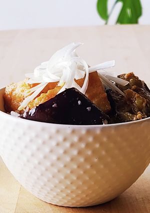 なすと厚揚げ丼☆ランチ☆たんぱく質☆弁当-レシピのメイン写真