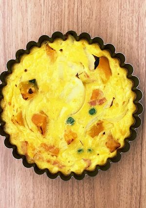 【大崎市】かぼちゃとじゃがいものキッシュ-レシピのメイン写真
