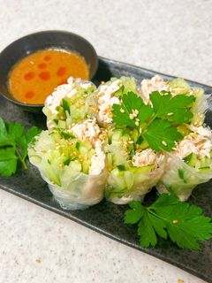 バンバンジー風生春巻き-レシピのメイン写真