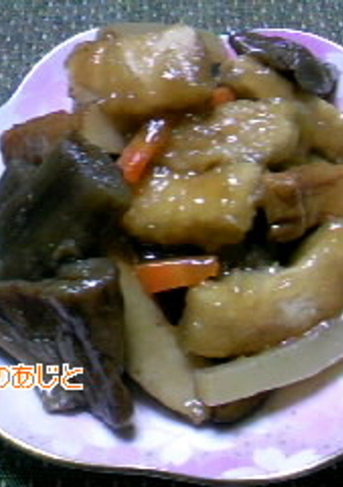 芋がらの煮物(^^♪治部煮風-レシピのメイン写真