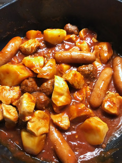 鶏肉とソーセージのトマト煮込み-レシピのメイン写真