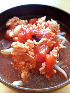 もやしとひき肉と豆のトマトスープ-レシピのメイン写真