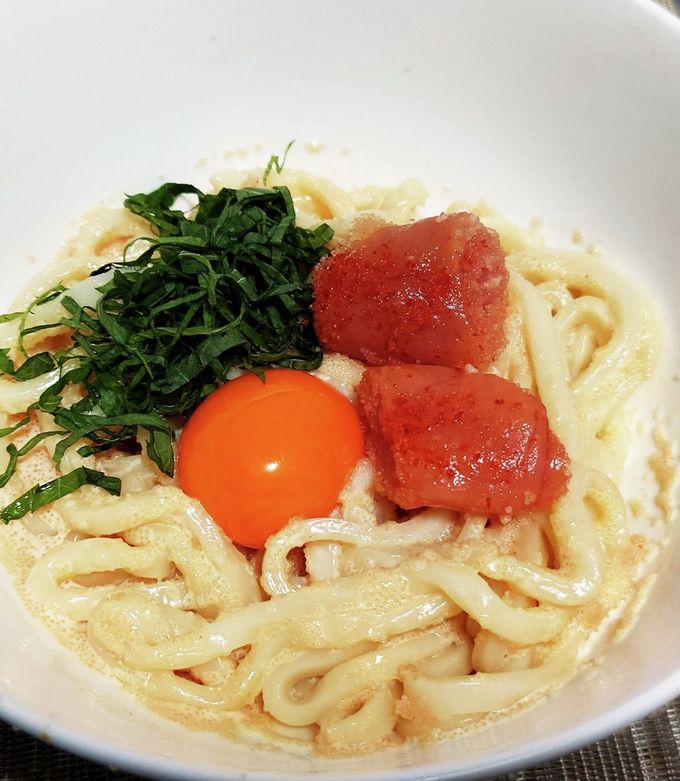 超簡単！あったか めんたいマヨうどん！！-レシピのメイン写真