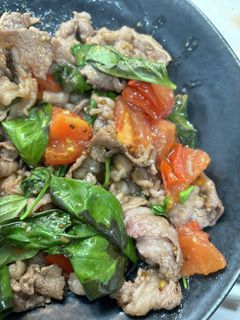 牛肉のトマトバジル炒め-レシピのメイン写真