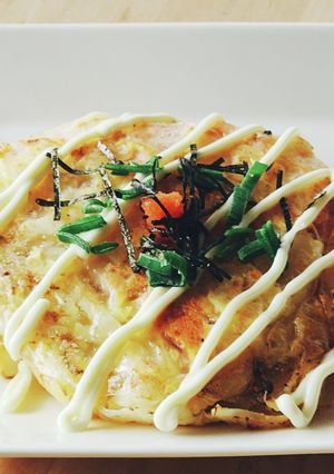明太バター醤油☆お好み焼☆ライスペーパー-レシピのメイン写真
