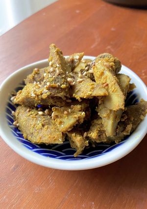 レンジで簡単！ごぼうのカレー味噌サラダ-レシピのメイン写真