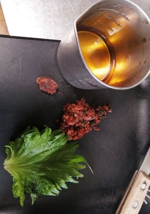 魚フライに梅ドレッシング！-レシピのメイン写真