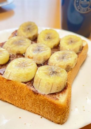 ヌテラとバナナで★チョコバナナトースト-レシピのメイン写真