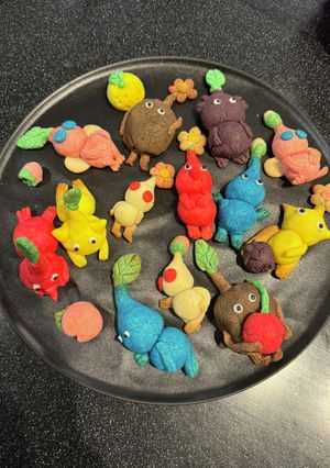 ピクミンの立体クッキー-レシピのメイン写真