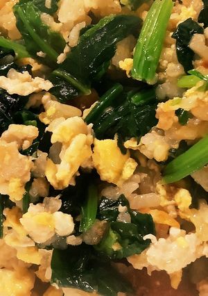 ほうれん草チャーハン-レシピのメイン写真