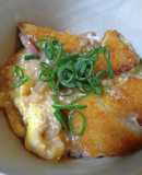 残ったトンカツで中華風カツ丼