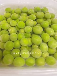 レンジで簡単!グリンピースの塩煮 -レシピのメイン写真