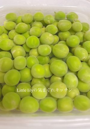 レンジで簡単！グリンピースの塩煮　-レシピのメイン写真