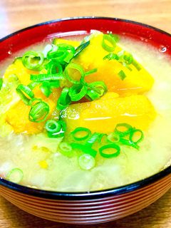 具沢山かぼちゃの味噌汁-レシピのメイン写真