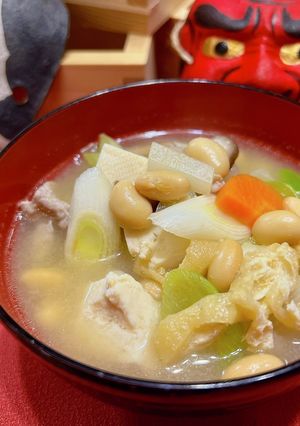 蒸し大豆でつくる✨節分汁-レシピのメイン写真