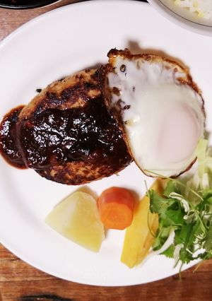 目玉焼きハンバーグ！-レシピのメイン写真